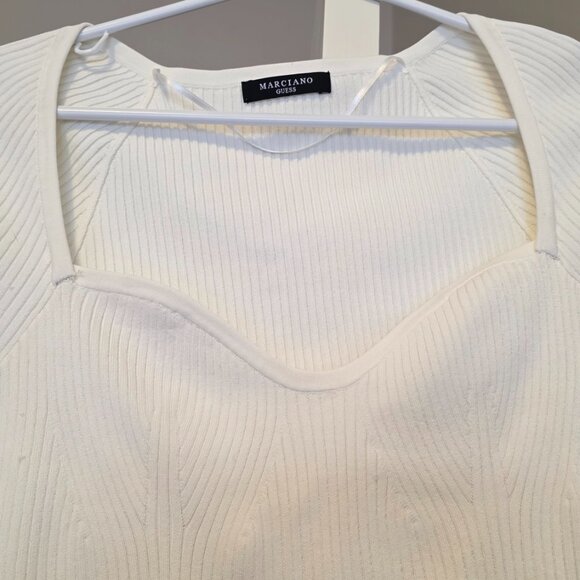 Marciano Guess White Sweetheart neck top - Picture 3 of 5